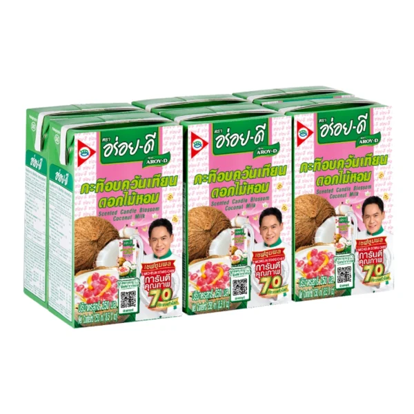 seasoning-0164 อร่อยดี กะทิอบควันเทียน 250 มล. x 6