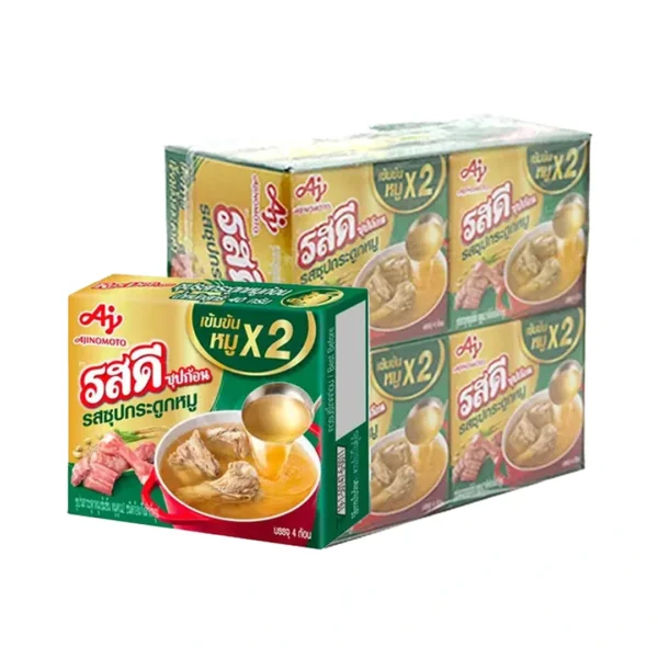 รสดี ซุปก้อน รสซุปกระดูกหมู 40 ก. 12 กล่อง