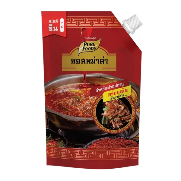 เพียวฟู้ดส์ ซอสหม่าล่า สําหรับทําซุปชาบู 500 ก.