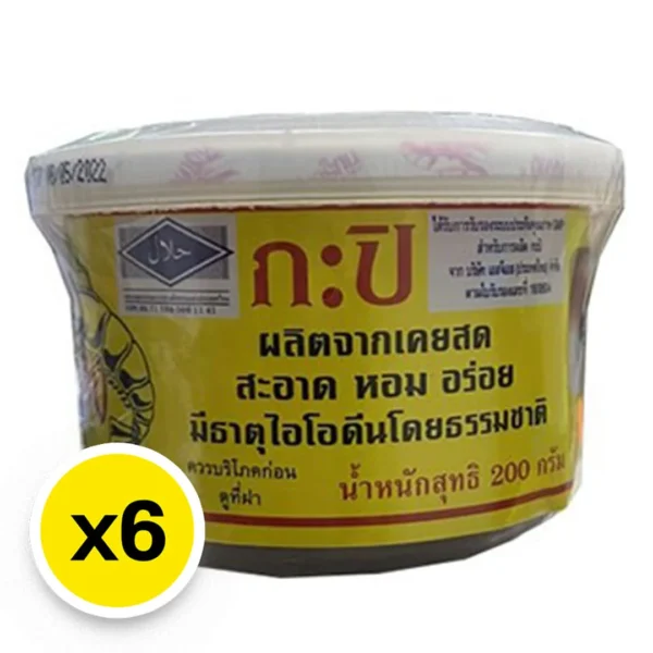 seasoning-0225 กุ้งไทย กะปิกุ้งไทย 200 ก. x 6
