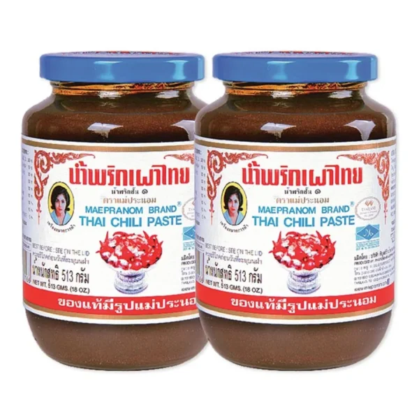 seasoning-0231 แม่ประนอม น้ําพริกเผาไทย 513 ก. x 2