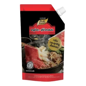 seasoning-0257 เพียวฟู้ดส์ ซุปน้ําดํา กระดูกหมูเห็ดหอม 500 ก.