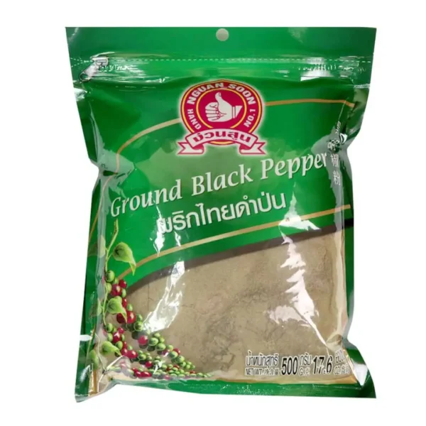 seasoning-0275 ตรามือที่ 1 พริกไทยดําป่น 500 ก.