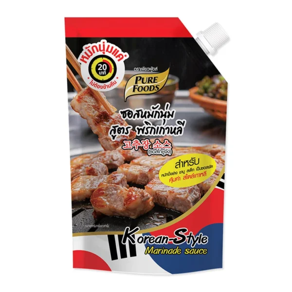 seasoning-0280 เพียวฟู้ดส์ ซอสหมักนุ่ม สูตรพริกเกาหลี ซอสโกชูจัง 850 ก.