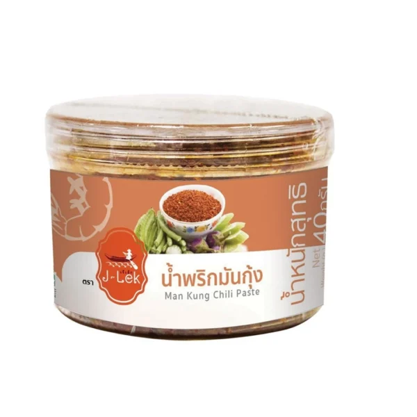 seasoning-0405 J-Lek (เจ๊เล็ก) น้ําพริกมันกุ้ง ขนาด 40 กรัม