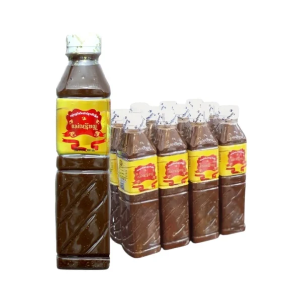 seasoning-0426 แม่เหรียญ น้ําปลาร้า ยกลัง 380 มล. x 24