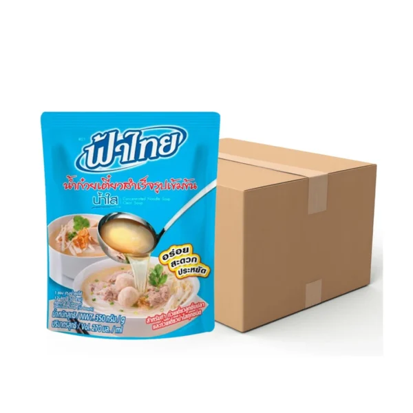 seasoning-0430 ฟ้าไทย น้ําก๋วยเตี๋ยวสําเร็จรูปเข้มข้น น้ําใส 350 ก. x 36