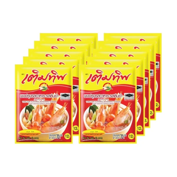 seasoning-0436 เติมทิพ ผงปรุงรส รสต้มยํา 70 ก. x 10