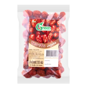 พุทราจีน คัดเกรด เกรด A 200 กรัม (Dr.Green Dried Jujube 200 g.) ตรา ด็อกเตอร์กรีน(ไม่มีเม็ด)