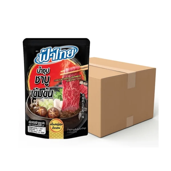 seasoning-0488 ฟ้าไทย น้ําซุปชาบูเข้มข้น 200 มล. x 24
