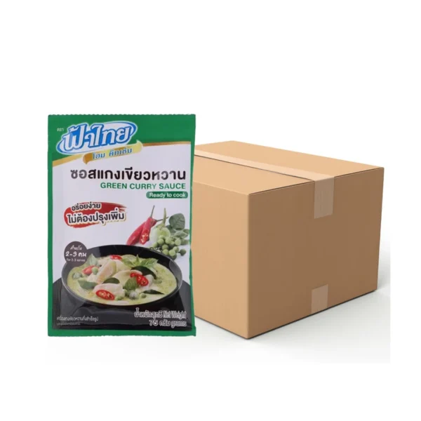 seasoning-0494 ฟ้าไทย โฮม คิทเช่น ซอสปรุงสําเร็จรูป ซอสแกงเขียวหวาน 75 ก. x 12