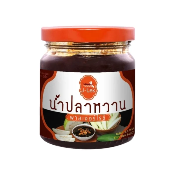 seasoning-0519 เจ๊เล็ก น้ําปลาหวานพาสเจอร์ไรซ์ ขวดแก้ว ขนาด 215 กรัม