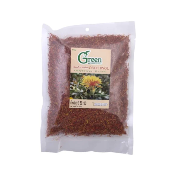 Dr.Green สมุนไพรแห้ง ดอกคําฝอย 80 กรัม (Dried Safflower 80 g.)