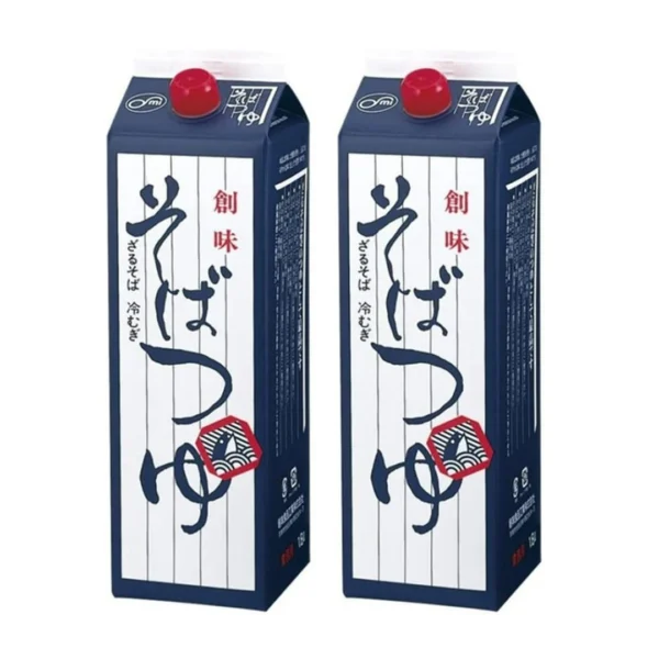 seasoning-0537 โซมิ ซุปกึ่งสําเร็จรูป โซบะ ทสึยุ สูตรซอสถั่วเหลืองฮอนโจโซ ปลาโอแห้ง ปลาแมคเคอเรลแห้ง และข้าวต้ม (ผลิตในประเทศญี่ปุ่น) ขนาด 1.8 ลิตร x 2 กล่อง