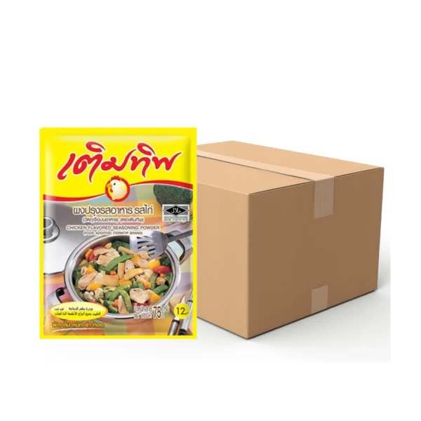 seasoning-0566 เติมทิพ ผงปรุงรส รสไก่ 75 ก. x 80