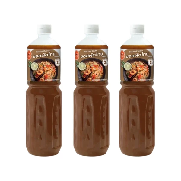 seasoning-0568 เจ๊เล็ก ซอสผัดไทย ขนาด 590 กรัม แพ็ค 3 ขวด