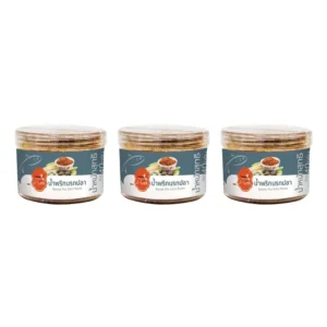 seasoning-0572 J-Lek (เจ๊เล็ก) น้ําพริกนรกปลา ขนาด 40 กรัม แพ็ค 3 กระปุก