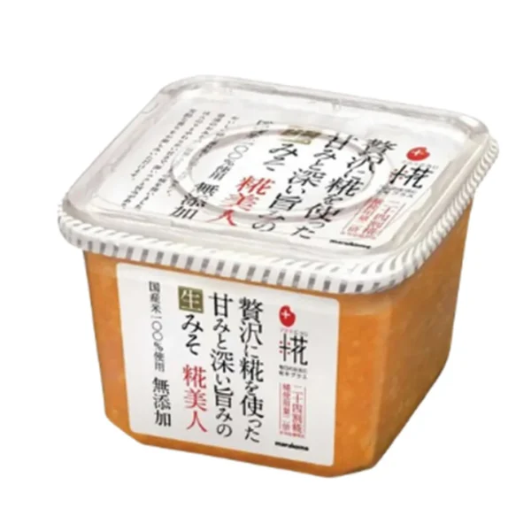 seasoning-0618 มารุโกเมะ เต้าเจี้ยวบด พลัส โคจิ มูเทนกะ โคจิ บิจิน มิโซะ สูตรข้าวญี่ปุ่น ถั่วเหลือง ปราศจากสารปรุงแต่ง (ผลิตในประเทศญี่ปุ่น) ขนาด 650 กรัม x 3 กระปุก