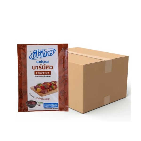 seasoning-0680 ฟ้าไทย ผงเขย่า รสบาร์บีคิว 100 ก. x 24