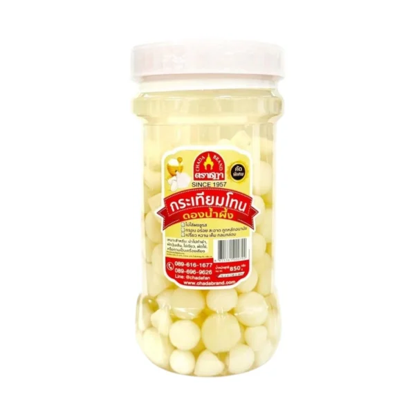 ชฎา กระเทียมโทนดองน้ําผึ้งแท้ 700 กรัม อร่อย สะอาด ไม่ใส่ผงชูรส ไม่ใส่สารกรอบ ใช้ยํากระเทียมโทน ทอดไข่