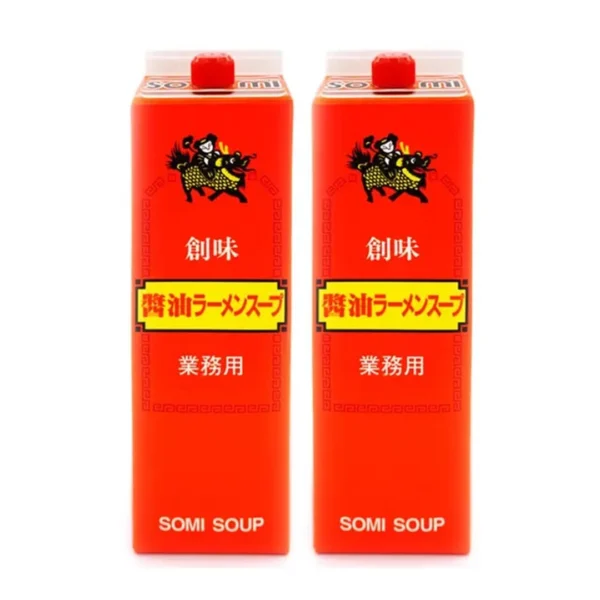 seasoning-0689 โซมิ ซุปราเมนกึ่งสําเร็จรูป โชยุ ราเมน สไตล์โตเกียว สูตรซอสถั่วเหลือง สารสกัดจากเนื้อสัตว์ ผัก และเครื่องเทศ (ผลิตในประเทศญี่ปุ่น) ขนาด 1.8 ลิตร x 2 กล่อง