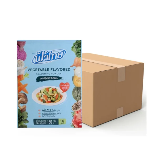 seasoning-0694 ฟ้าไทย ผงปรุงรสผัก 150 ก. x 36