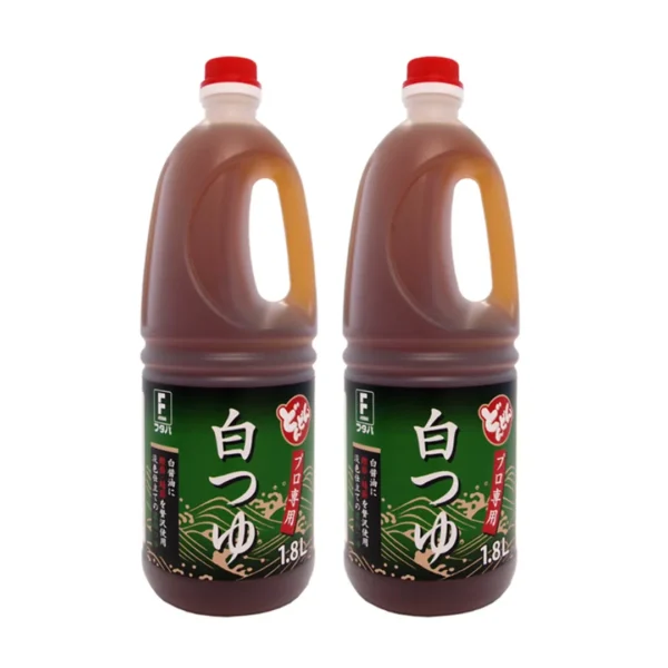 seasoning-0709 ฟูตาบะ น้ําซุปปลากึ่งสําเร็จรูป ดาชิ ชิโระ สึยุ สูตรปลาโอแห้ง (ผลิตในประเทศญี่ปุ่น) ขนาด 1.8 ลิตร x 2 ขวด