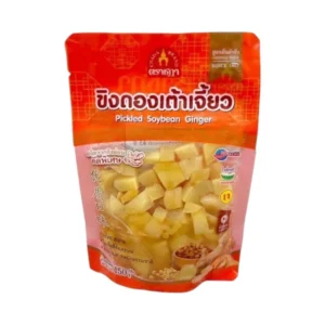 seasoning-0723 ขิงดองเต้าเจี้ยว ตราชฎา 150 กรัม ขิงอ่อน หอมเต้าเจี้ยว อร่อย ลงตัว ทานเป็นเครื่องเคียง สะอาดพร้อมทาน