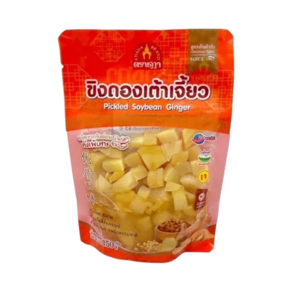 seasoning-0723 ขิงดองเต้าเจี้ยว ตราชฎา 150 กรัม ขิงอ่อน หอมเต้าเจี้ยว อร่อย ลงตัว ทานเป็นเครื่องเคียง สะอาดพร้อมทาน