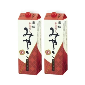 seasoning-0732 โซมิ ซุปกึ่งสําเร็จรูป วาฟุดาชิ มิยาโกะ สูตรซอสถั่วเหลืองฮอนโจโซ ปลาโบนิโตะแห้งหั่นหนา ปลาอุรุเมะแห้ง และสาหร่ายทะเลคอมบุ (ผลิตในประเทศญี่ปุ่น) ขนาด 1.8 ลิตร x 2 กล่อง