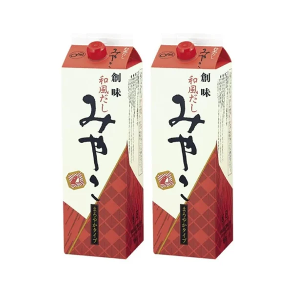 seasoning-0732 โซมิ ซุปกึ่งสําเร็จรูป วาฟุดาชิ มิยาโกะ สูตรซอสถั่วเหลืองฮอนโจโซ ปลาโบนิโตะแห้งหั่นหนา ปลาอุรุเมะแห้ง และสาหร่ายทะเลคอมบุ (ผลิตในประเทศญี่ปุ่น) ขนาด 1.8 ลิตร x 2 กล่อง