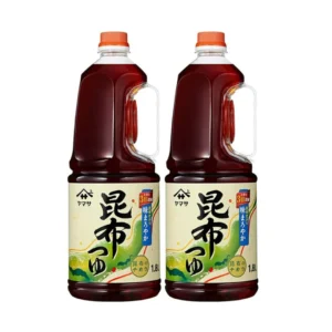 seasoning-0740 ยามาซะ น้ําซุปสาหร่ายและปลากึ่งสําเร็จรูป คอมบุ สึยุ สูตรซีอิ๊วญี่ปุ่น สารสกัดจากสาหร่ายทะเล ปลาโอ ปลาแมคเคอเรล และเห็ดชิตาเกะ (ผลิตในประเทศญี่ปุ่น) ขนาด 1.8 ลิตร x 2 ขวด
