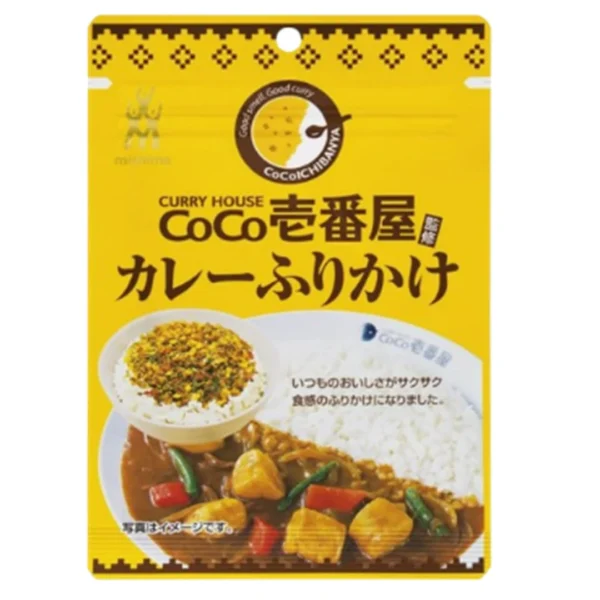 seasoning-0742 มิชิม่า ผงโรยข้าว โคโค่ อิฉิบันยะ ฟุริกาเกะ สูตรผงกะหรี่ (ผลิตในประเทศญี่ปุ่น) ขนาด 23 กรัม x 6