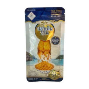 seasoning-0756 ปลาเค็มรวน ผลิตจากปลาอินทรีแท้ เค็มกําลังดี หอม อร่อย สะอาด สะดวก ไม่ต้องทอด พร้อมทานกับข้าวต้มร้อนๆ, นําไปยําหรือโรยผัดผัก