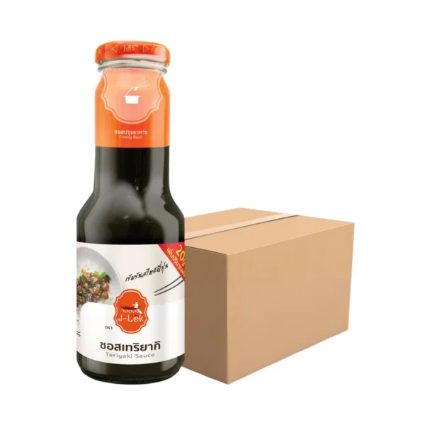 seasoning-0767 เจ๊เล็ก ซอสเทริยากิ ขวดแก้ว ขนาด 380 กรัม แพ็ค 6 ขวด