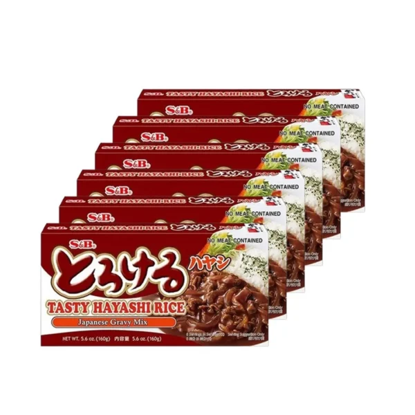 seasoning-0772 เอส แอนด์ บี ซอสสตูว์ โทโรเครุ เทสตี้ บราวน์ สตูว์ สูตรสารสกัดกะหล่ําปลี และผงซุปผัก ปราศจากส่วนผสมของเนื้อสัตว์ (ผลิตในประเทศญี่ปุ่น) ขนาด 160 กรัม x 6 กล่อง