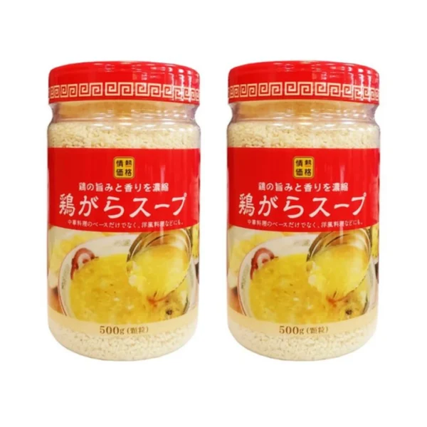 โจเนสึ คาคากุ ซุปผงรสไก่ ผลิตจากผงซุปไก่ ผงสกัดจากหมู และผงผัก (ผลิตในประเทศญี่ปุ่น) ขนาด 500 กรัม x 2 ขวด
