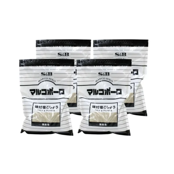 seasoning-0781 เอส แอนด์ บี ผงปรุงรสเกลือ และพริกไทย มาร์โค โปโล อะจิสึเกะ (ผลิตในประเทศญี่ปุ่น) ขนาด 500 กรัม x 4 ถุง