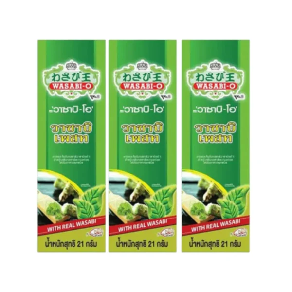 Wasabi Paste 21g Wasabi-O วาซาบิบด 21 กรัม x 3 ชิ้น