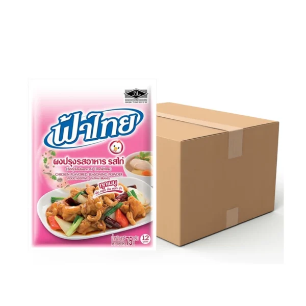 ฟ้าไทย ผงปรุงรส รสไก่ 75 ก. x 80