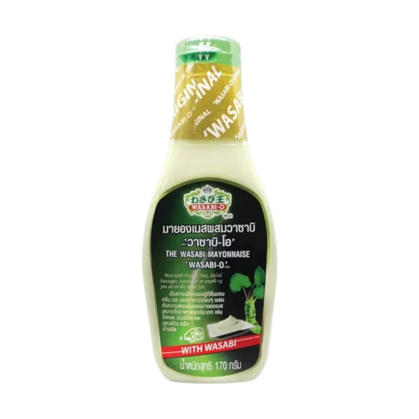 seasoning-0845 Wasabi Mayonnaise 170g Wasabi-O มายองเนสผสมวาซาบิ ขนาด170กรัม