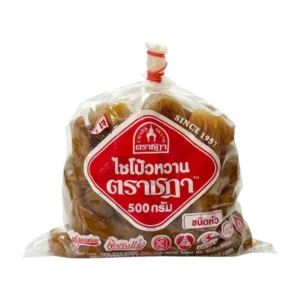 seasoning-0858 ไชโป้วหวาน ชนิดหัว ตราชฎา 500 กรัม ตํานาน 70 ปี ราชบุรี ไม่ใส่ผงชูรส ไม่ใส่สี ไม่มีสารกรอบ หวานเค็ม