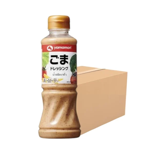 seasoning-0884 ยามาโมริ น้ําสลัดงาคั่ว ยกลัง สูตรไม่ใส่ผงชูรส 220 มล. x 24