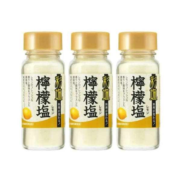 seasoning-0895 นิฮอน เซอิเอ็ง เกลือผสมมะนาว ทําจากเกลือญี่ปุ่น ผงน้ํามะนาว และสารสกัดจากยีสต์ (ผลิตในประเทศญี่ปุ่น) ขนาด 78 กรัม x 3 ขวด