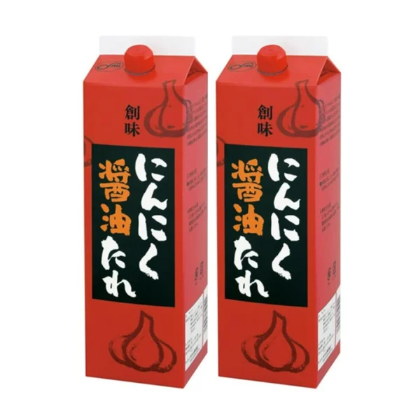 seasoning-0903 โซมิ ซอสโชยุรสกระเทียม นินนิกุ โชยุ ทาเระ สูตรกระเทียมขูดสด หัวหอม ซอสถั่วเหลือง และสารสกัดเครื่องเทศ (ผลิตในประเทศญี่ปุ่น) ขนาด 2 กิโลกรัม x 2 กล่อง