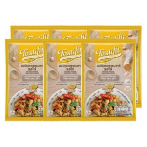 seasoning-0935 4CARE Tastifit เทสตี้ฟิต ผงปรุงรสธรรมชาติ รสไก่ (50 g x 6 ซอง) ไม่มีผงชูรส โซเดียมลดลง 50% วัตถุดิบจากธรรมชาติ