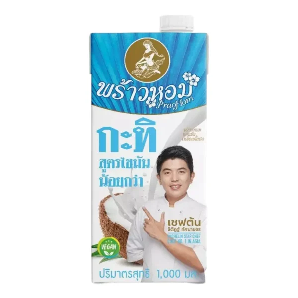 ใหม่!!! กะทิสูตรไขมันน้อยกว่า ตราพร้าวหอม ขนาด 1,000 มล.