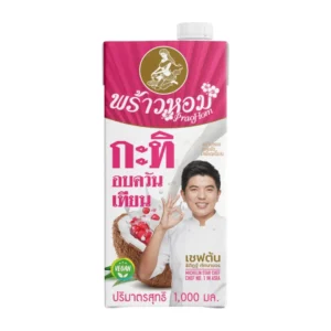 seasoning-0942 ใหม่!! กะทิอบควันเทียน ตราพร้าวหอม 1,000 มล.