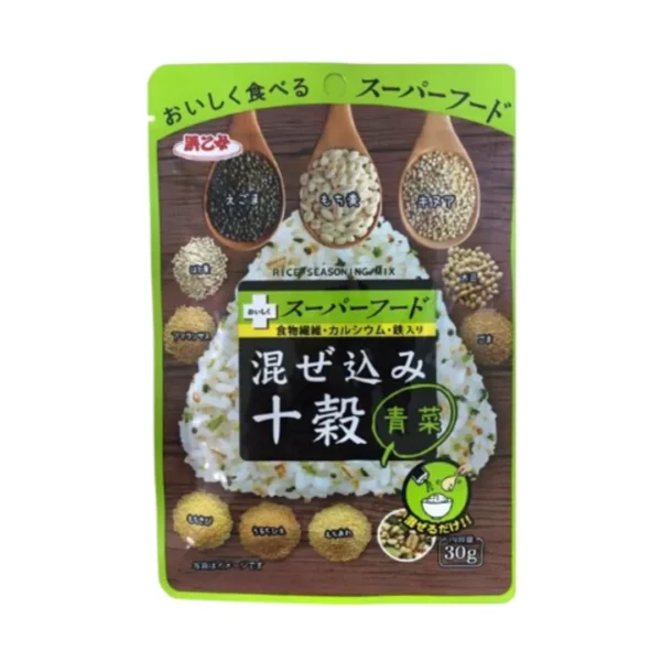 ฮามาโอะโทเมะ ผงโรยข้าวธัญพืชผสมผัก 30 กรัม Hamaotome Mazekomi Jukkoku Aona 25 g.