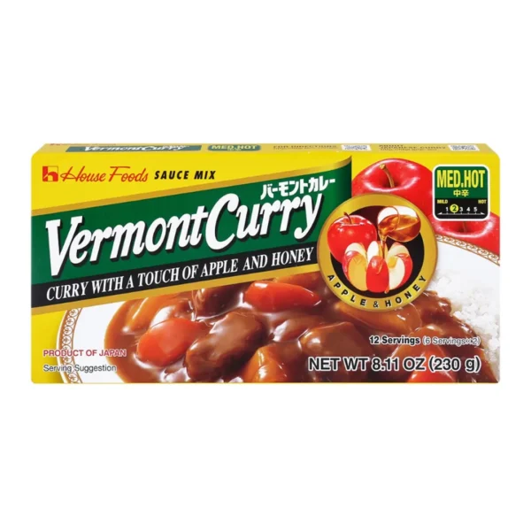 เฮ้าส์ เวอร์มองท์ แกงกะหรี่เผ็ดกลาง 230 กรัม House Vermont Curry Medium Hot 230 g.